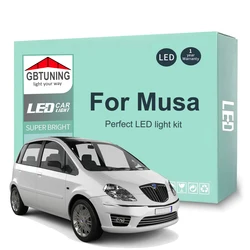 8Pcs LED Interior Light Bulb Kit For Lancia Musa 2004 2005 2006 2007 2008 2009 2010 2011 2012 Car Map Dome Trunk Canbus No Error
