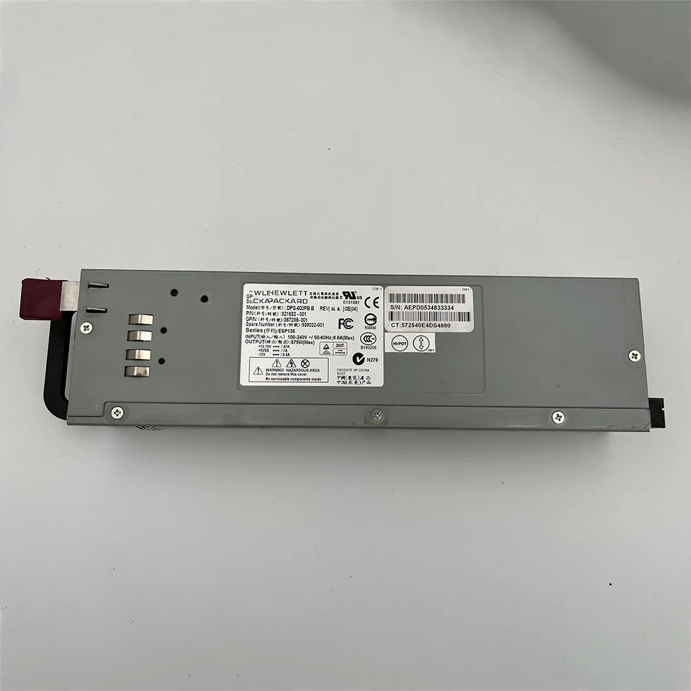 

For HP DL 380 G4 Server Power DPS-600PB B 321632-501 321632-001