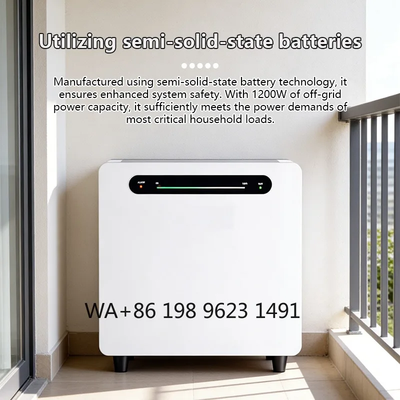 Wholesale 1.2Kw-2.6kwh Plug and Play All in One Hybrid Solar Energy Storage Balcony System
