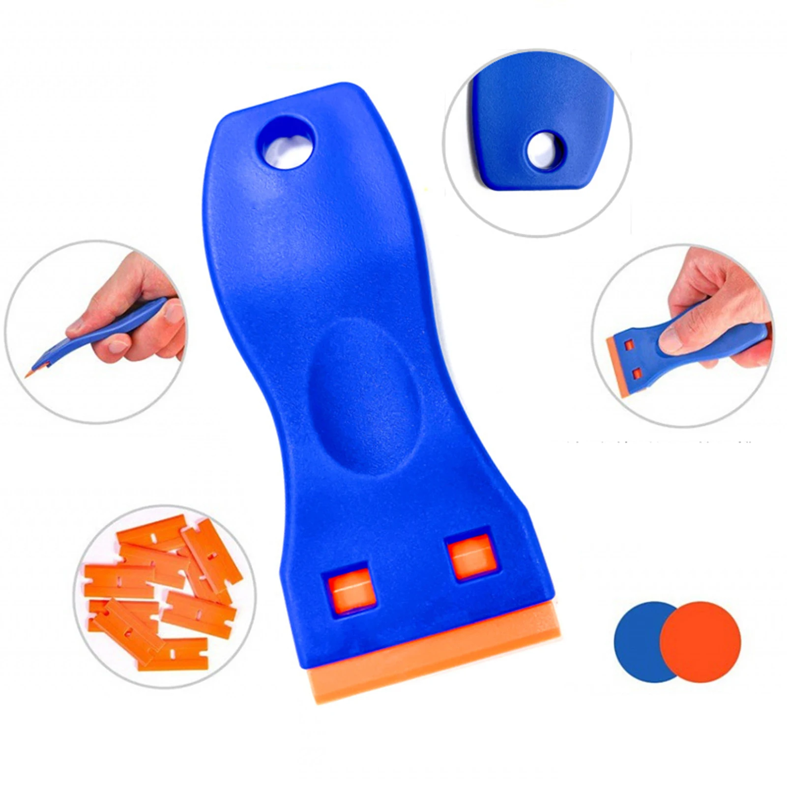 Glue Removal Scraper Multifunctional Plastic Glass Removal Cleaning Scraper Car Film Application Tool Kitchen Cleaning Shovel