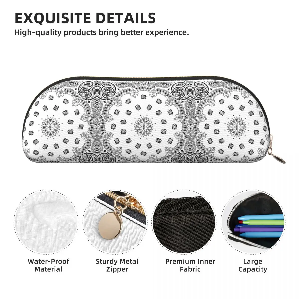 Бандана на заказ, белый пенал, пенал для хранения канцелярских принадлежностей, большая коробка для ручек, сумка-карандаш для подарков Studen