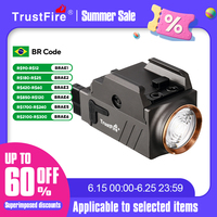 TrustFire GM23 Tactical LED Flashlight 800 Lumens GL0ck Light Rail Mounted USB Rechargeable Torch