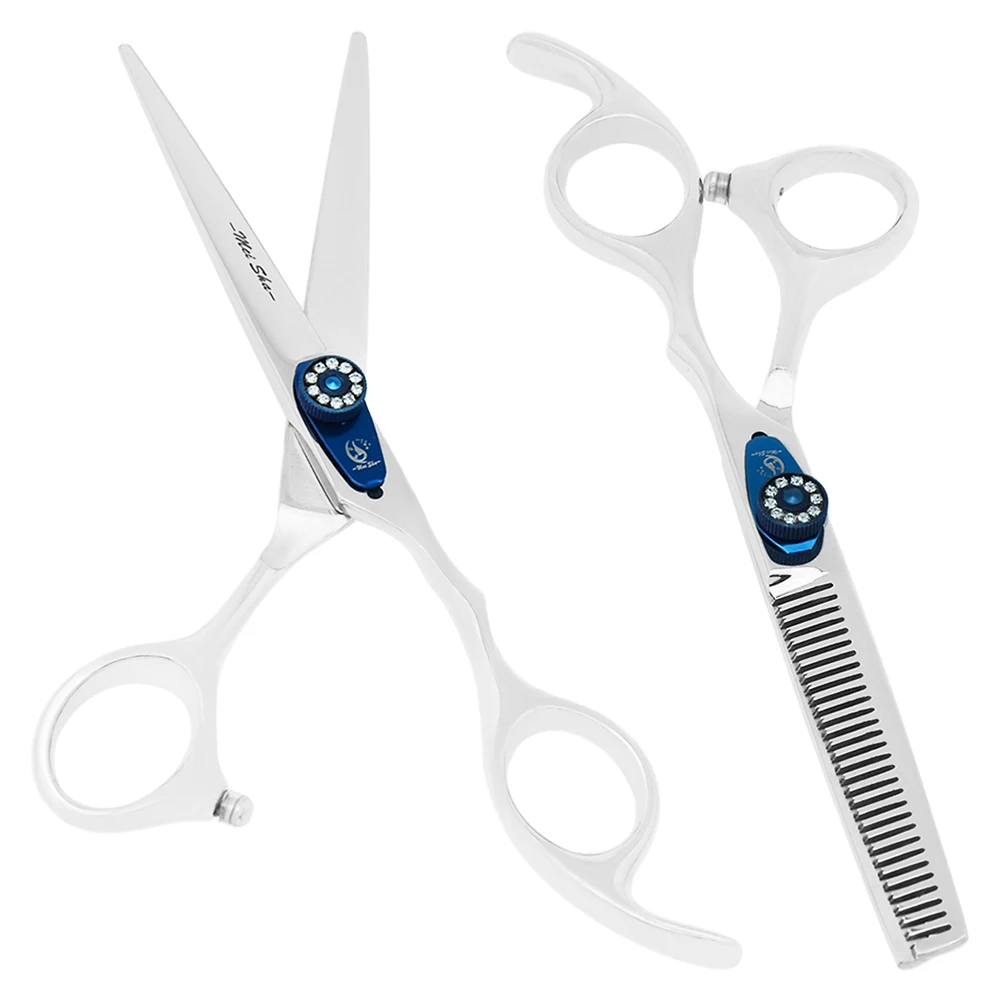 

6.0" Professional Hair Scissors Set Steel 440C Barbers Hair Cutting Scissors Thinning Shears Salon Hair Styling Clippers A0086A