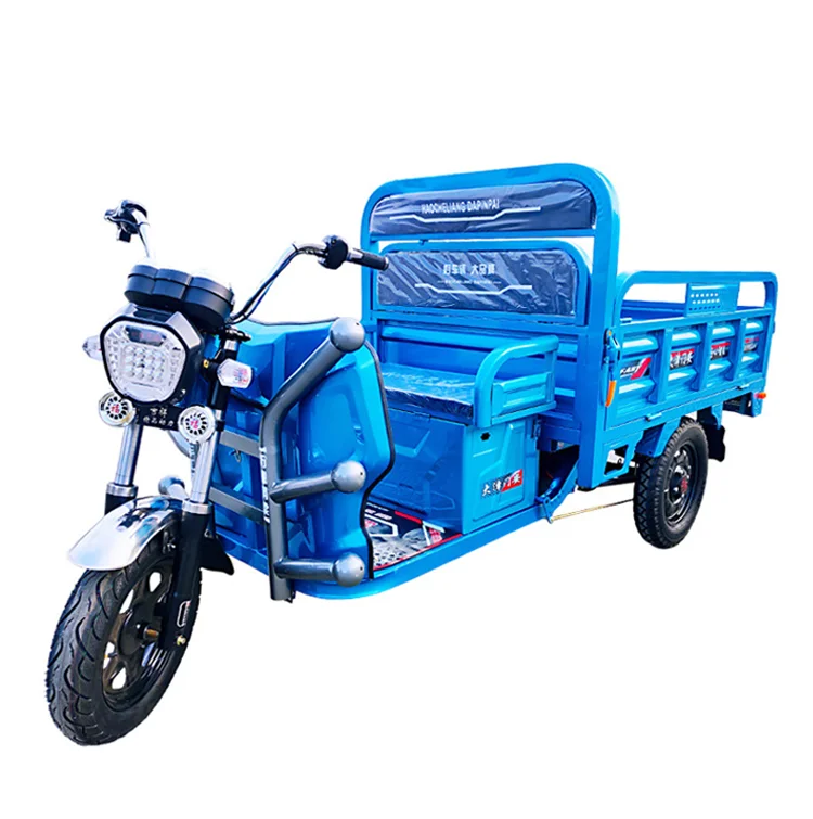 Popular brand high performance 3 wheels electrical tricycle with 1.6m loading carriage