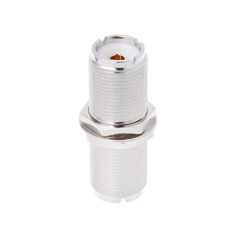 UHF SO239 Female To Female Nut Bulkhead Panel Mount Adapter Connector Strai