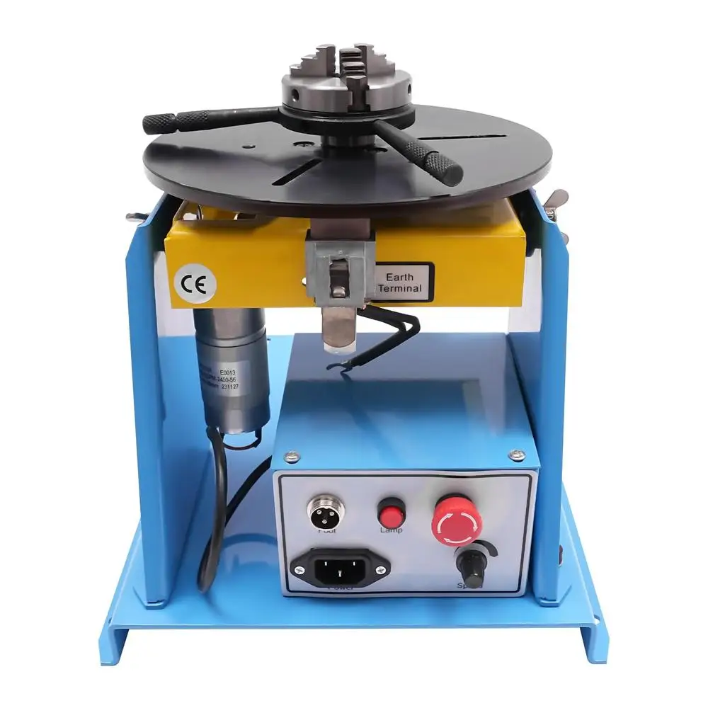 Horizontal/Vertical Rotary Automatic Welding Turntable TIG Welding Ring Positioner Compact 10kg Stable Precise Professional