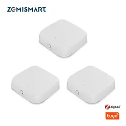 Zemismart Tuya Zigbee Temperature and Humidity Sensor Smart Detector Real Time Monitoring Smart LIfe App Control