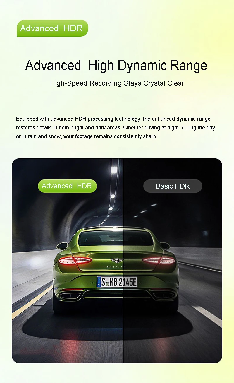 3-Linsen-Fisheye-Streaming-Dashcam 4K mit Volltouchscreen, App-Steuerung, 24-Stunden-Parkmodus, Bewegungsmelder, G-Sensor, Zeitraffer und Datenschutz-Aufnahme – Detail 15