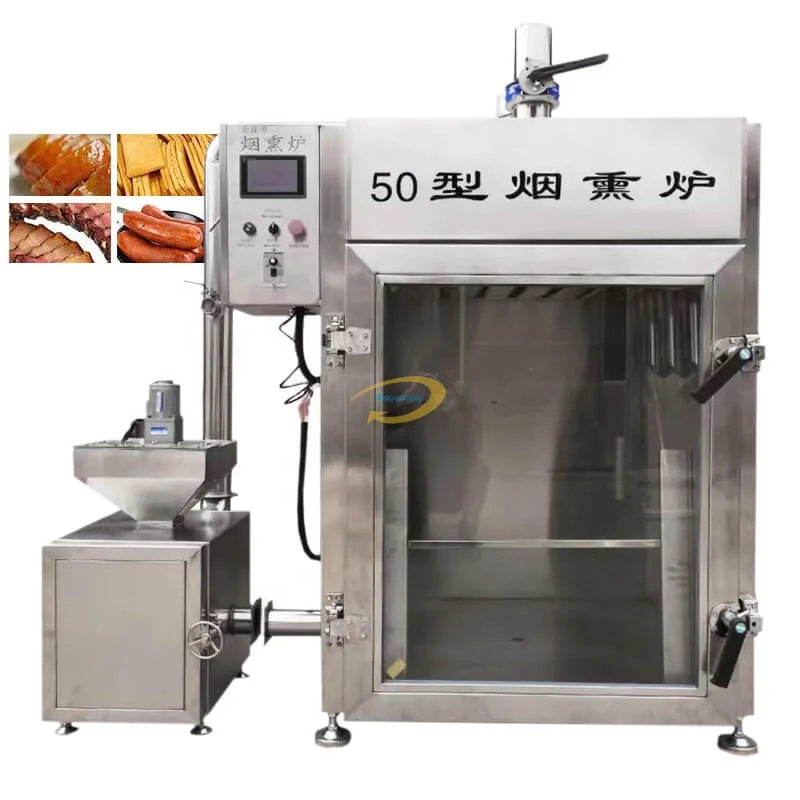 Stainless Steel Commercial Smokehouse Vertical Meat Smoker House Machine Meat Smoking Ovens Product Making Machines