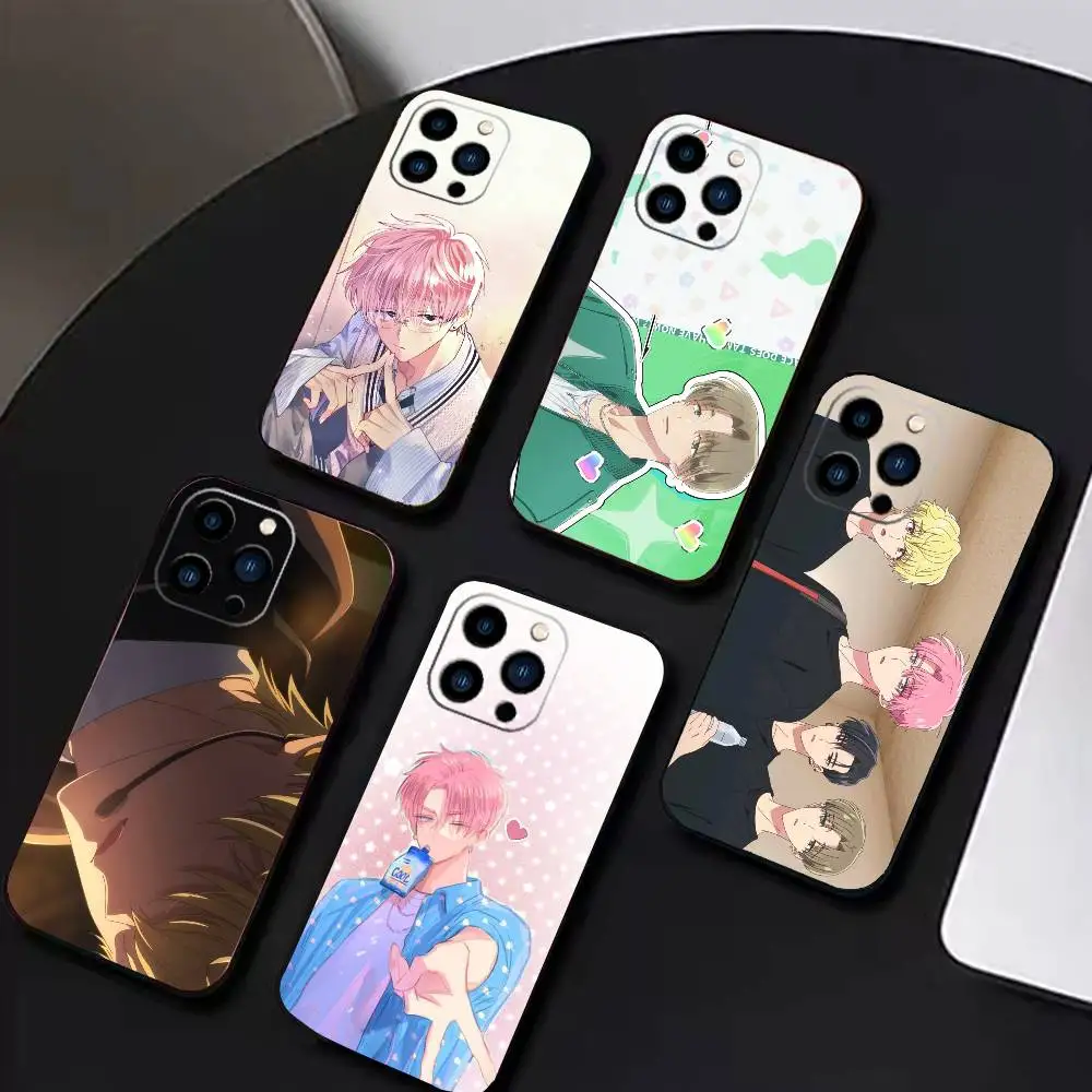 

W-Tamon's B-Side Phone Case For iPhone 17 16 15 14 13 12 Max Plus Silicone Black Cover