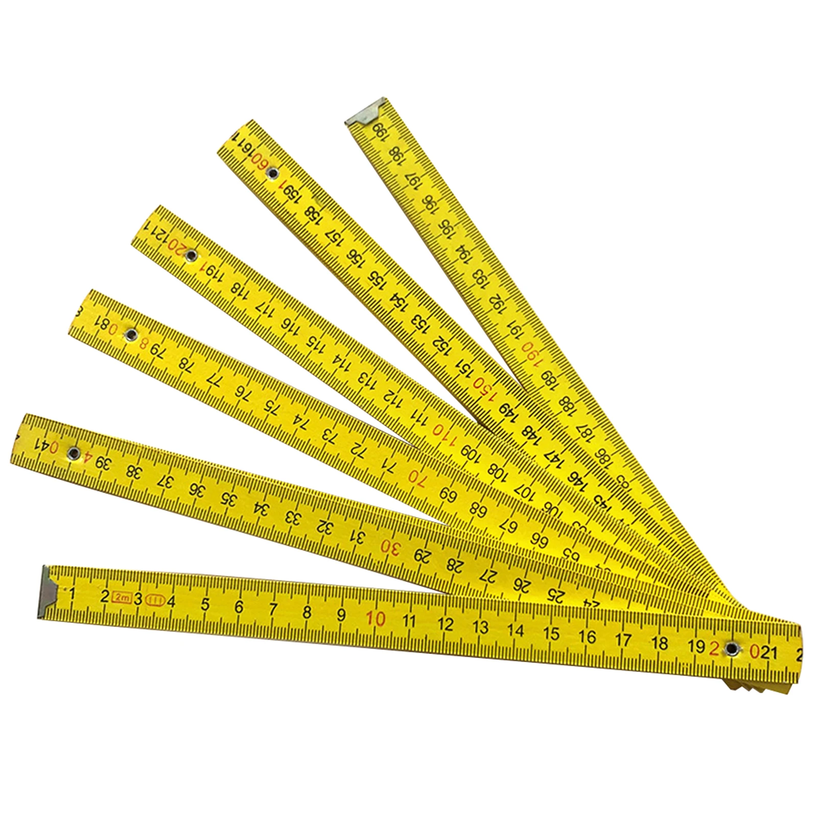 مقياس متري مكتبي قابل للتعديل ، مسطرة قابلة للطي للعمل بنفسك ، تعليم مدمج للقرطاسية لقياس دقيق ، نجارة ، 2 متر