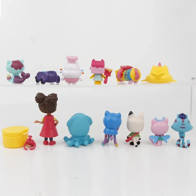 13 Stück V1/2 Gabby Puppenhaus Figur Spielzeug Lächelndes Auto Katze Umarmung Gaby Girl Puppen Mercat Cartoon Actionfigur Kinder Weihnachten Geburtstagsgeschenke – Detail 9