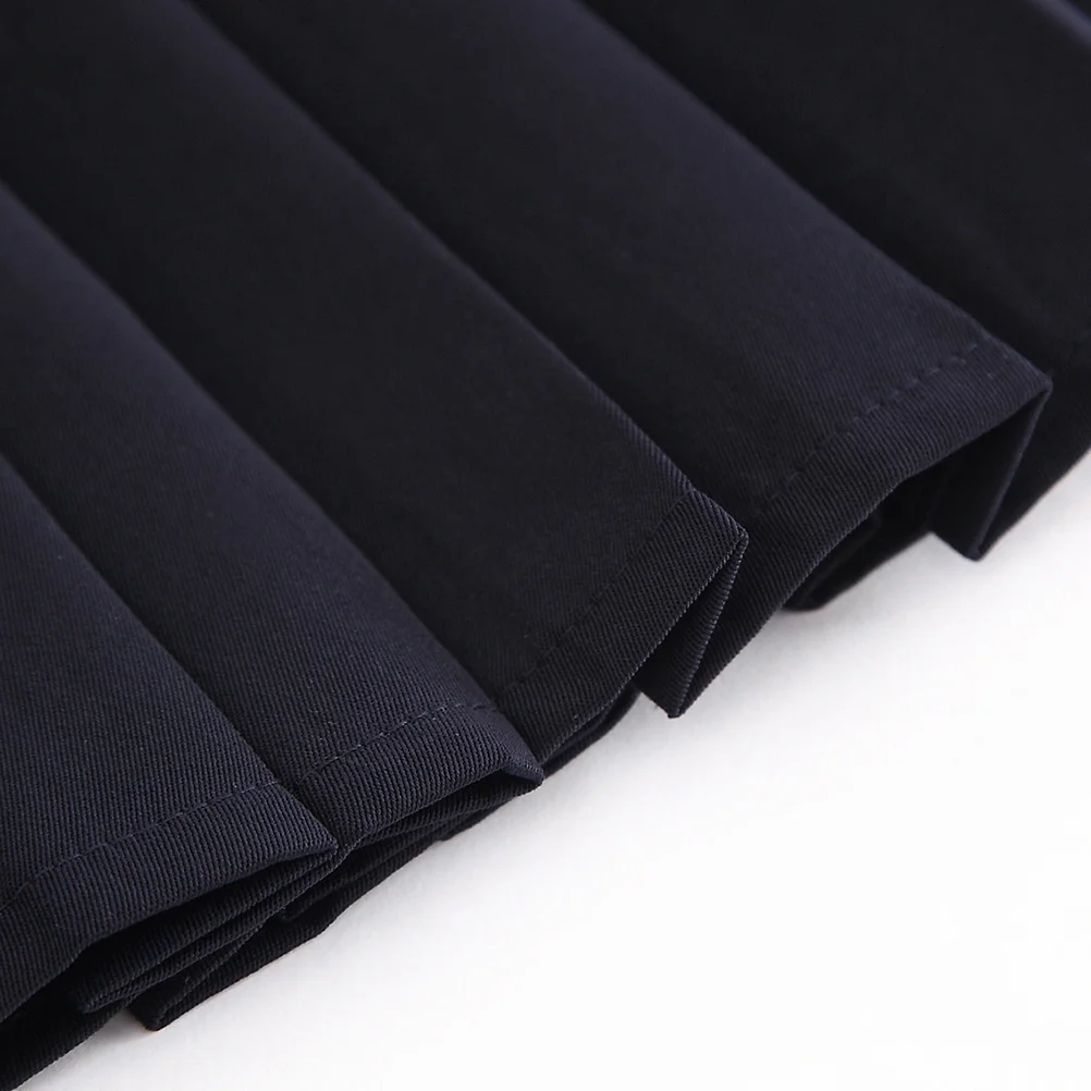 1 pezzo di gonna uniforme in stile giapponese blu navy da studente, gonna corta attillata a vita alta per la moda delle scuole medie