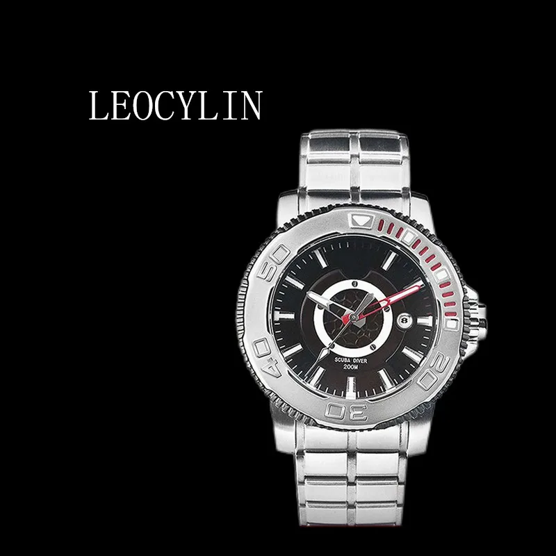 LEOCYLIN pilot automatic mechanical watch 200 meters waterproof luminous sapphire army for men Wristwatch Japanese movement