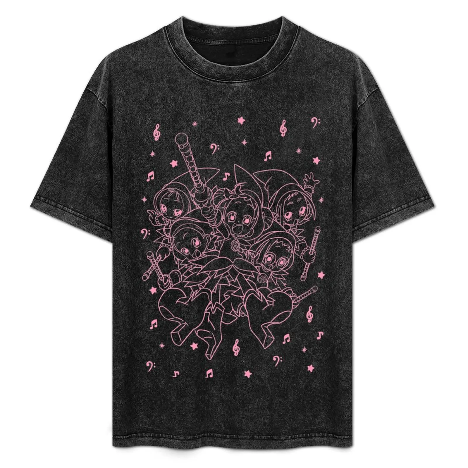 Ojamajo Doremi pink T-Shirt sports fans vintage anime shirt kawaii clothes quick-drying cotton t shirt men