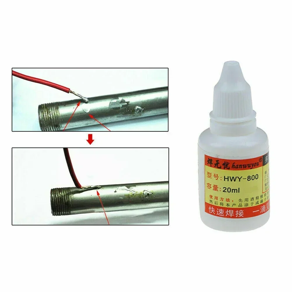 1/3pcs 20ml Stainless Steel Flux Soldering Paste Stainless Steel Liquid Solder Tool Liquid Welding Glue Material Soldering Tools