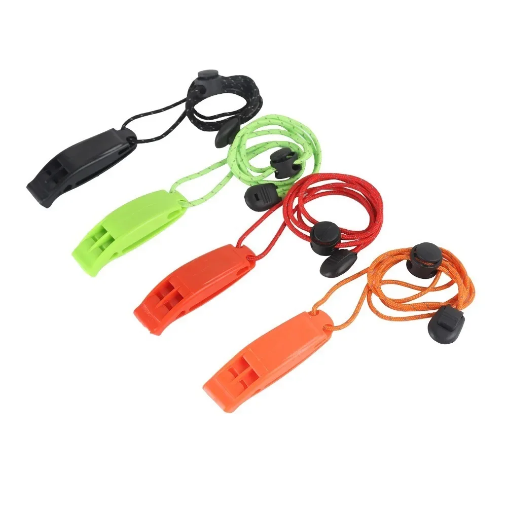 Outdoor Survival Whistle Camping Hiking Rescue Emergency Whistle Diving Football Basketball Match Whistle Anti loss Clip