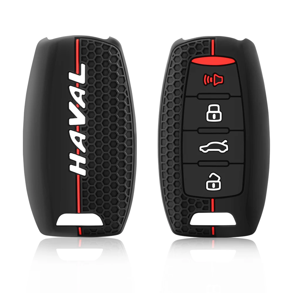 Silicone Key Case for Haval F7x H6 2023 Accessories Car Key Cover Keychain for Haval Jolion Joico Jollein F7 H6 Jolyon F7H Dargo