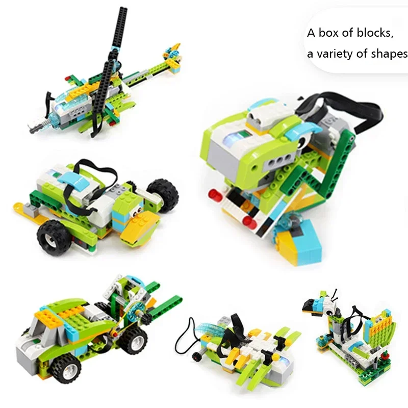 WeDo 2.0 Core Set Robot de programmation 45300 blocs de construction électroniques bricolage jouets éducatifs de haute technologie mallette de rangement cadeau pour enfants