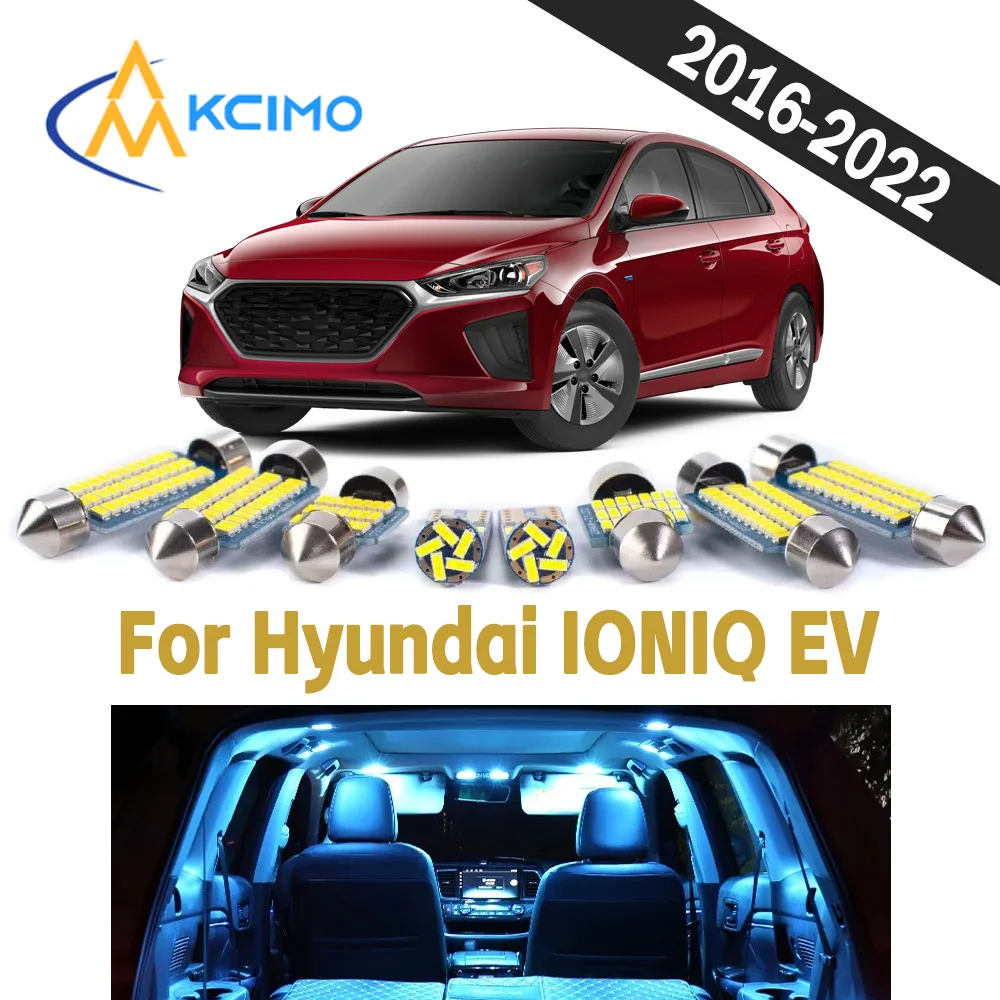 

Durable Auto Interior LED Light Kit For Hyundai IONIQ EV 2016-2022 CANBUS Bright Wear Resistant Vehicle Indoor Lighting Bulbs