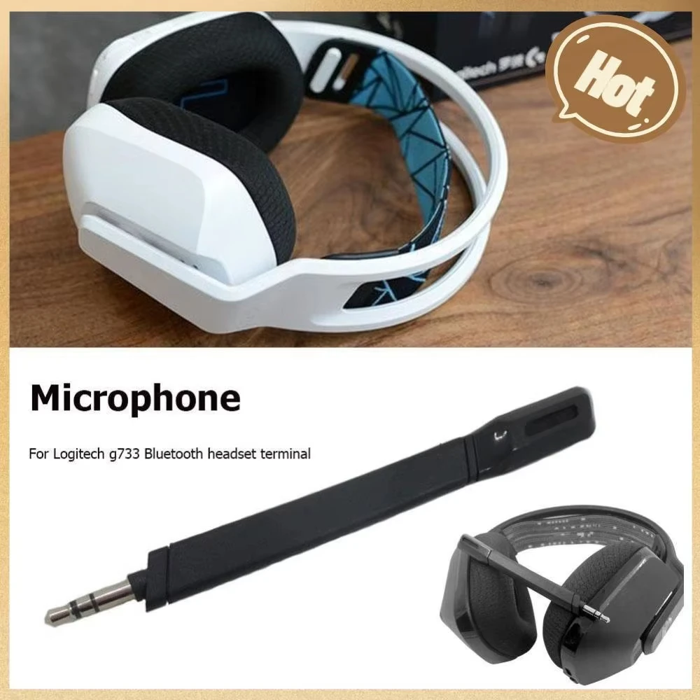 Suitable for Logitech G733 Light Speed Wireless Earphone Microphone, ABS Metal Material, Original Sound Input Transmission