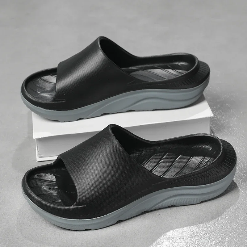 

Trend Mens Slippers Non-Slip Sandals Thick Soft Platform House Shoes Indoor Outdoor Shower Bathroom Slippers Casual Shoes Hombre