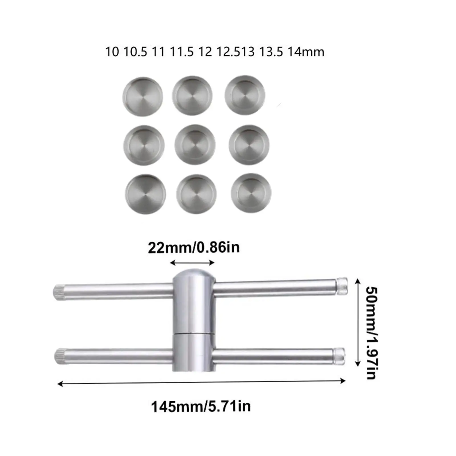 أداة ضغط طرف جديلة سهلة الاستخدام، عصا عصا العظة، مشكل من الفولاذ المقاوم للصدأ، ملحقات عملية خفيفة الوزن للبلياردو والسنوكر #6