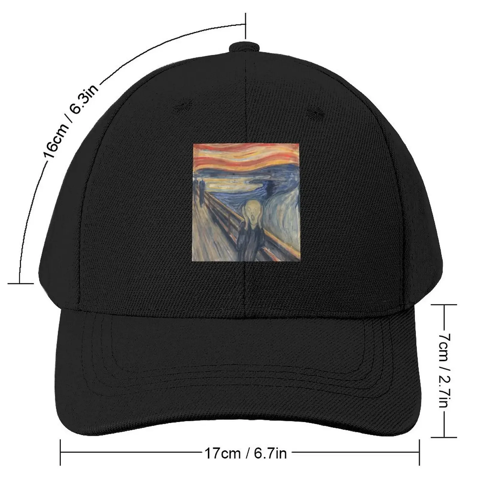 edvard munch artwork, edvard munch museum, edvard munch paintings Baseball Cap fishing hat Brand Man cap Rave For Women Men's