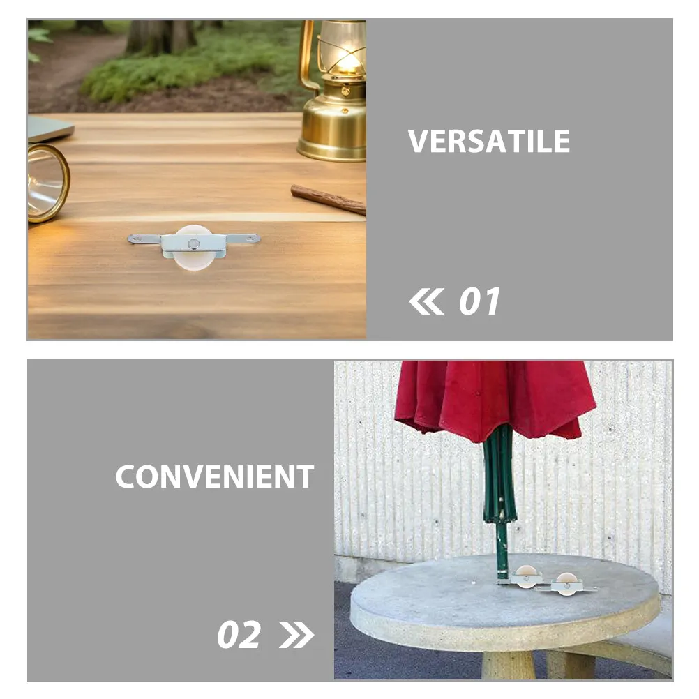 5Pcs Patio Umbrella Replacement Sliding Pulley Bracket Outdoor Umbrella Accessories Heavy Duty Roller Pulley for Garden Deck