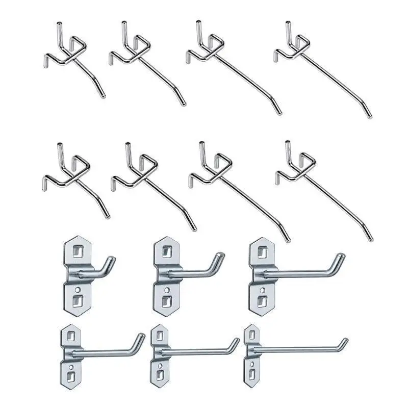 1~5 Stück Praktische Ladenhaken für Gitterwände, Wandhaken für Mäntel und Taschen, Supermarkt-Regalhaken, Universelle Metallhaken für Gitterpaneele – Detail 4
