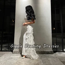 Giggle Satin Mermaid Off-the-shoulder Appliques Prom Gown Ankle Length Lace Formal Evening Party Dresses for Women 2024