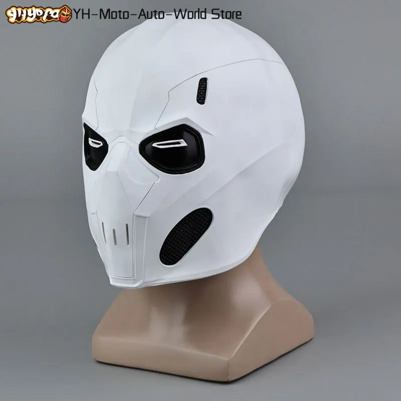 Máscara Taskmaster de látex para Cosplay, máscaras Thunderbolts para adultos, Anthony Tony, casco blanco de cabeza completa, máscaras y accesorios para gafas