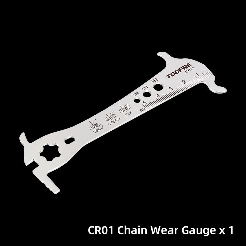 TOOPRE Bike Chain Wear Gauge Measurement Repair Tool Ruler Chain Checker Cycling Chain Replacement Repair Tools