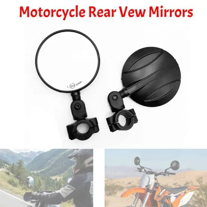 

Motorcycle Mirrors Universal Handlebar Motorcycle Rearview Mirrors Scooter E-Bike ATV Dirt Bike Rear View Mirrors HD Side Mirror