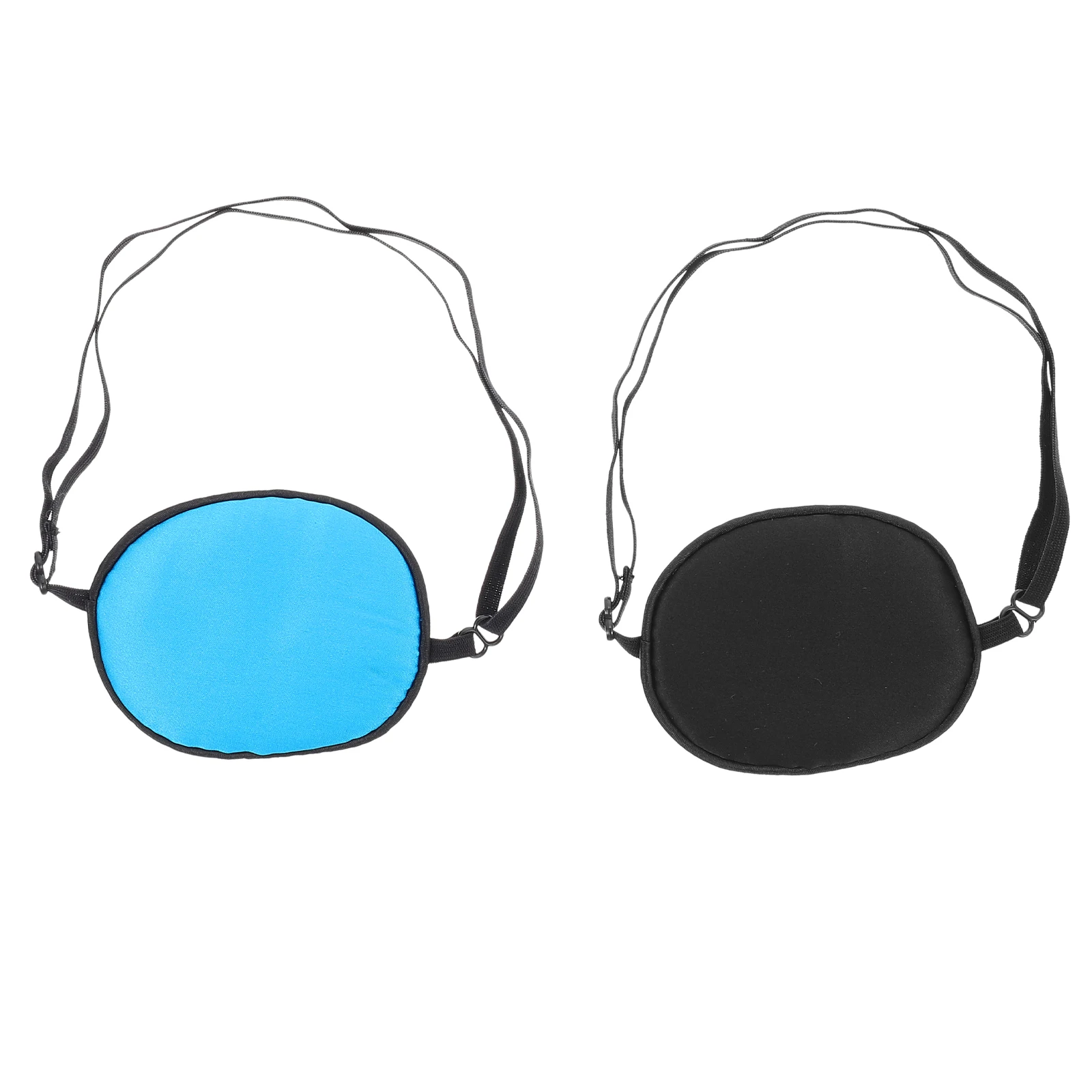 

2pcs Comfortable Patches For Kids Adults Adjustable Single Patch Lightproof Silk Eye Shades Protective Eye Covers For Amblyopia