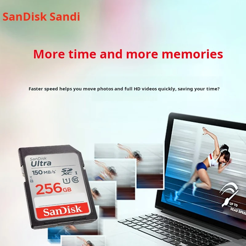

SanDisk 256GB SD Memory Card, U1 C10, High-Speed Memory Card, Read Speed 150MB/s, Ideal Companion for Digital Cameras