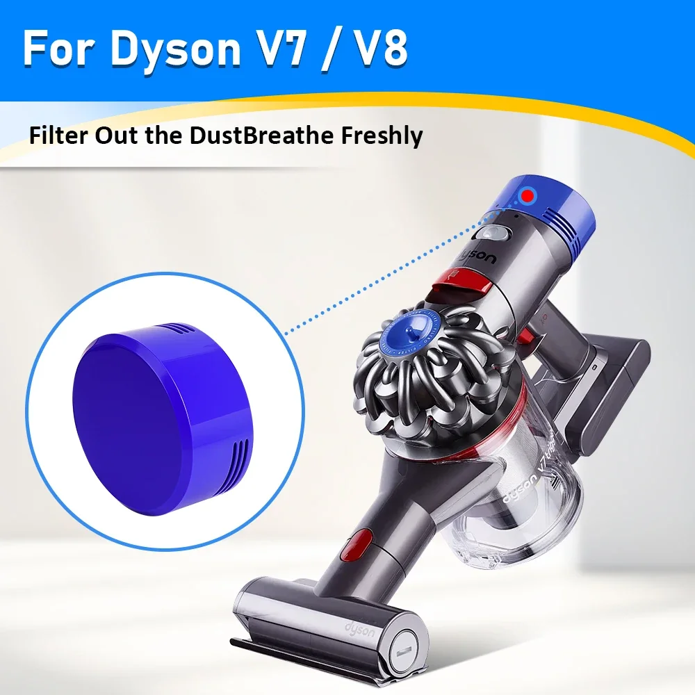 Задний сетчатый фильтр, аксессуар для пылесоса Dyson V7 V8Animal, пушистая абсолютная часть, замена пылевого фильтра Hepa двигателя