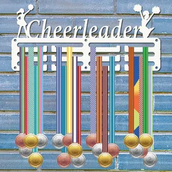 Cheerleader Medal Hangers Medal Holder Display Rack Sports Metal Hanging Awards Iron Small Mount Decor for Wall Home Race