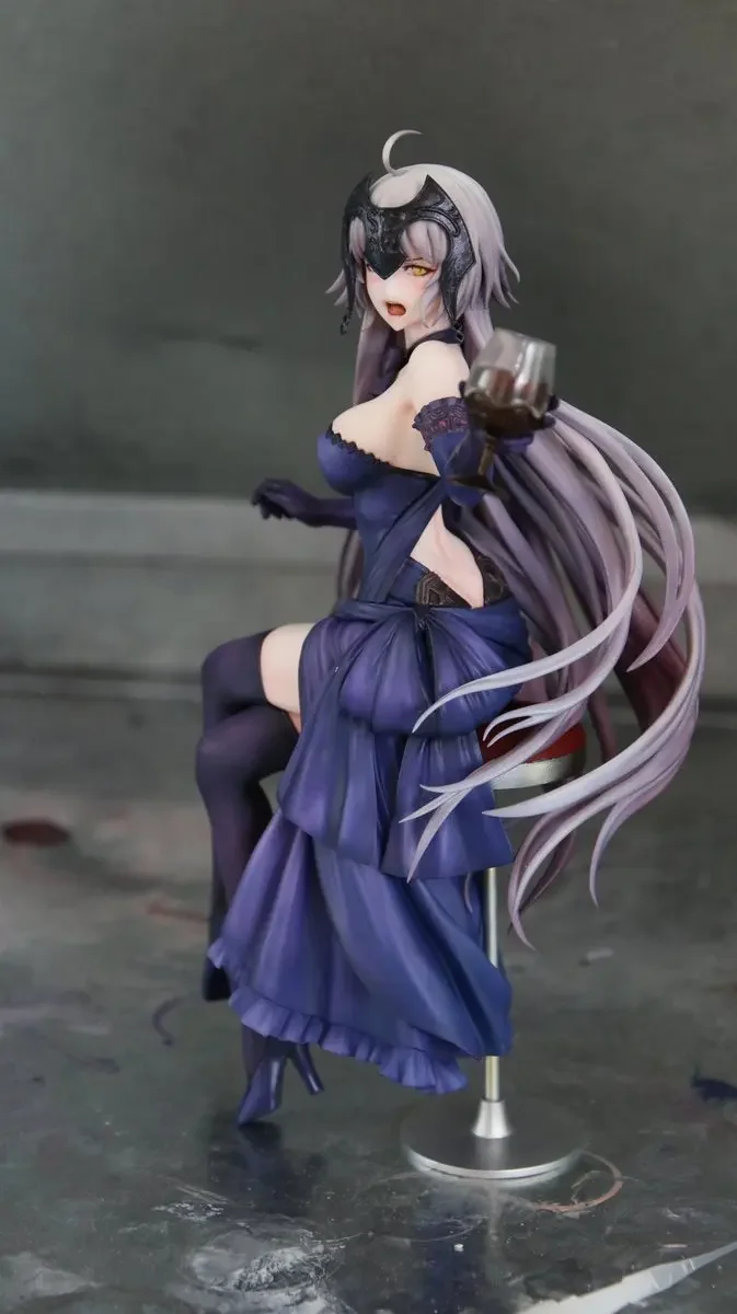 Anime Dinner Gown Joan of Arc Sword Art Online Kit Kawaii Resin GK DIY White Assembly GK Model Statue Toys Doll Collection G