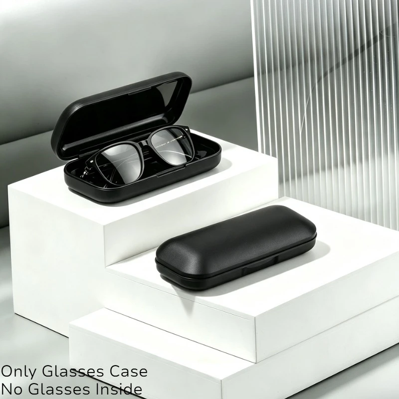 2026 Frosted Plastic Anti-pressure and Anti-drop Eyeglass Case Waterproof Storage Bag Add Sponge Pads Protective Glasses