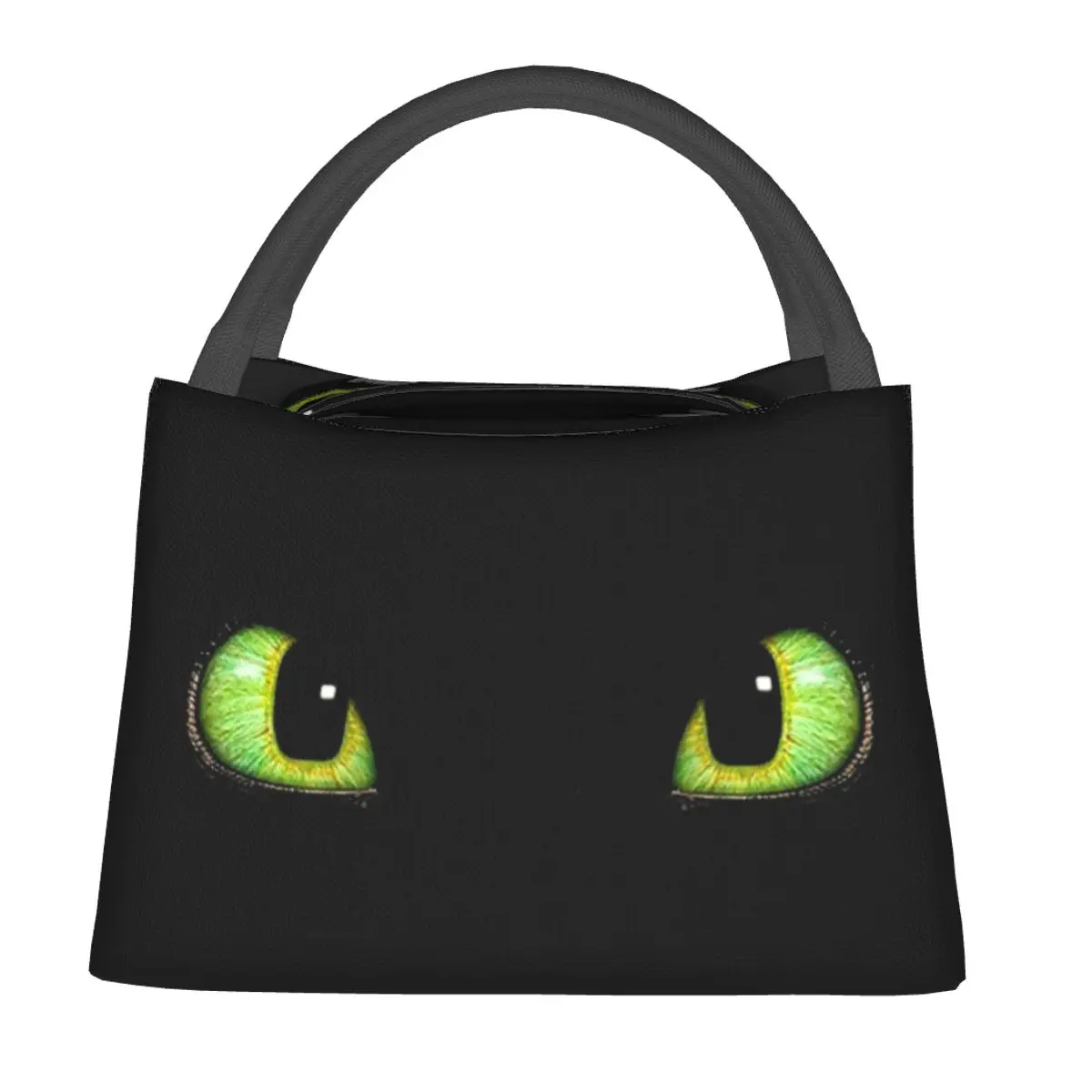 Toothless Eyes Lunch Bags Insulated Bento Box Leakproof Lunch Tote Picnic Bags Cooler Thermal Bag for Woman Kids Travel