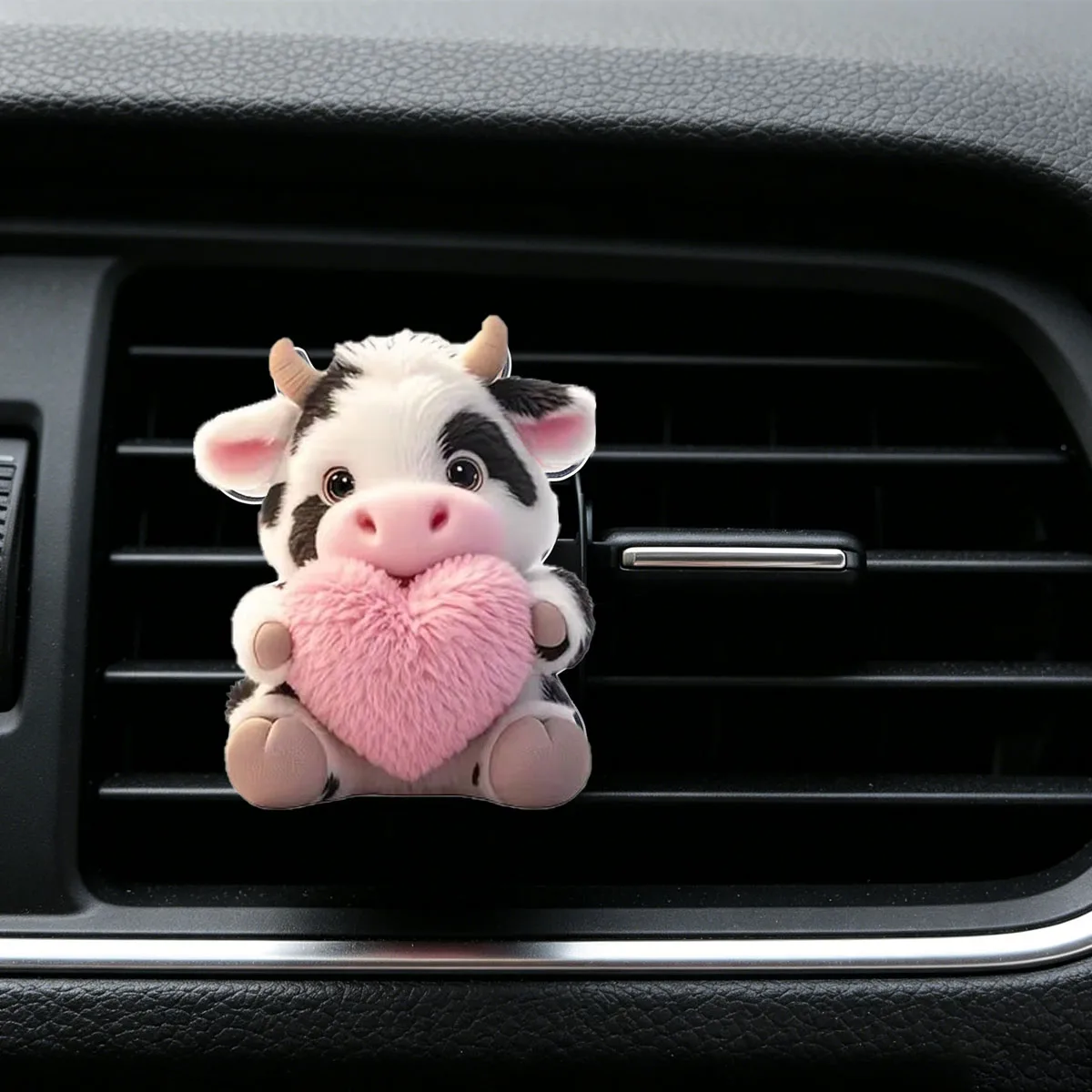 Car Air Conditioning Outlet Clip Cute Cow Hug love car Air Conditioning Outlet Clip Decoration 'Car Fragrance Diffuser'