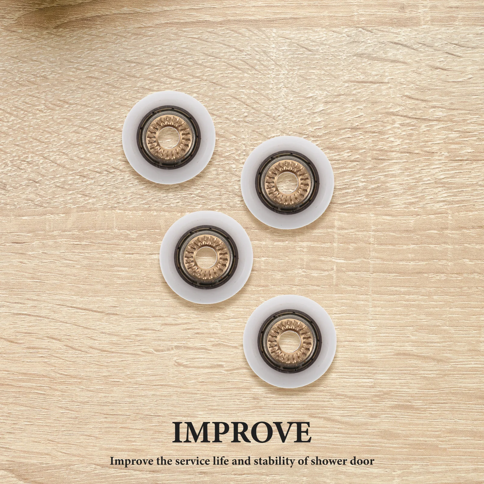 

4pcs Shower Rollers Replacement Sliding Wheel For Bathroom Glass Doors Durable Accessories Repair Parts Sliding Wheel Shower