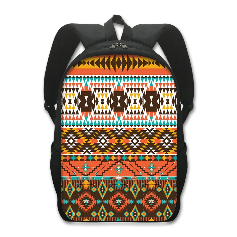 Moda Meksyk Aztec Art Pattern Plecak Maya Quetzalcoatl Bóg Torby szkolne Torba studencka na laptopa Hip Hop Plecaki Bookbag Prezent