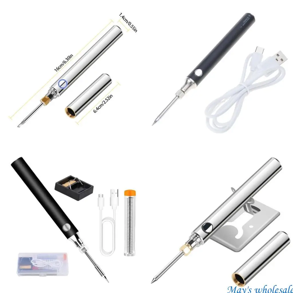 

Convenient Wireless Soldering Iron With USB Charging Port Portable Design For Circuit Board Repairs And DIY Projects 448A