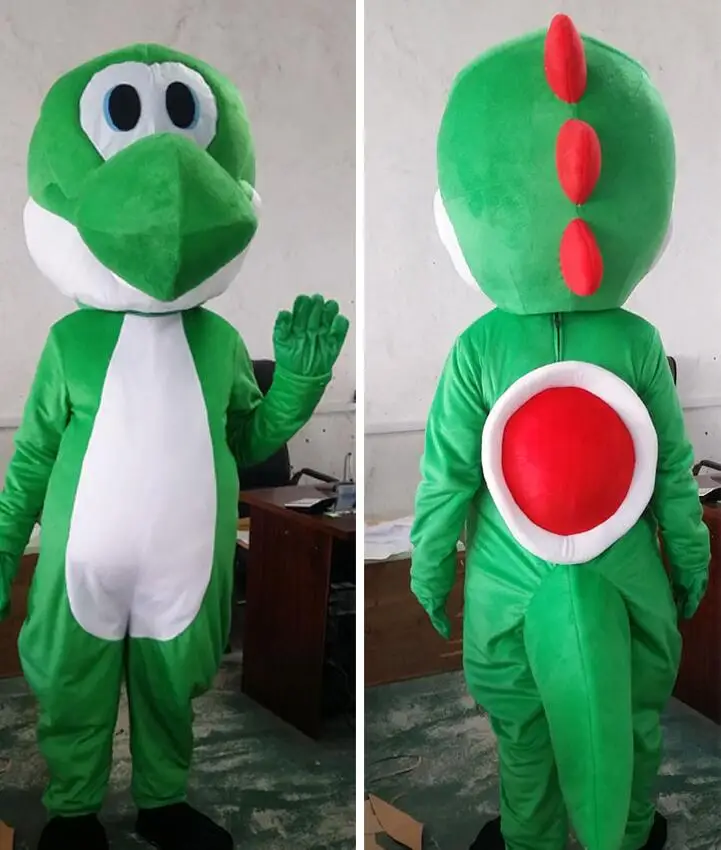 

Cosplay Costume Green Dragon Mascot Costume Cartoon Character Christmas Fancy Dress Carnival Party Dragon Maskote Factory direct