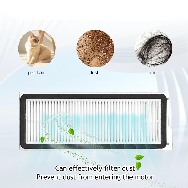 

B83B-Replacement Part For Roborock QV 35A / QV 35S / QR 798 / QR 598 Robot Vacuum Cleaner Accessories, Main Brush, Mop Cloth