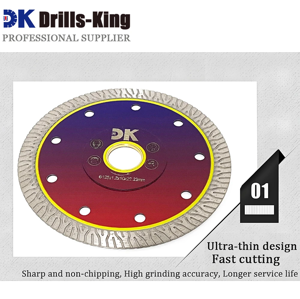 D125mm Супертонкое лезвие для плитки Алмазная пила Режущий диск для резки керамической или фарфоровой плитки
