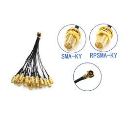 5 adet SMA konnektör kablosu dişi IPEX4 IPX4 MHF4 SMA dişi RF0.81 anten RG0.81MM kablo montajı RP-SMA-K