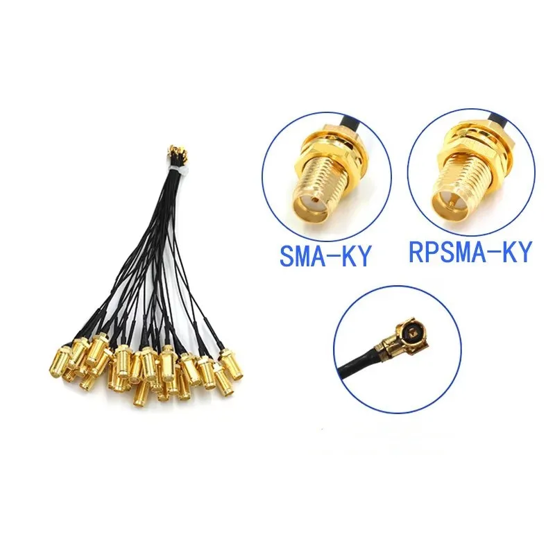 5 sztuk kabel łączący SMA żeński do IPX4 IPX4 MHF4 do SMA żeński RF0.81 antena RG0.81MM montaż kabla RP-SMA-K
